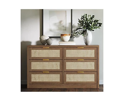 gaomon 53" Rattan Dresser for Bedroom