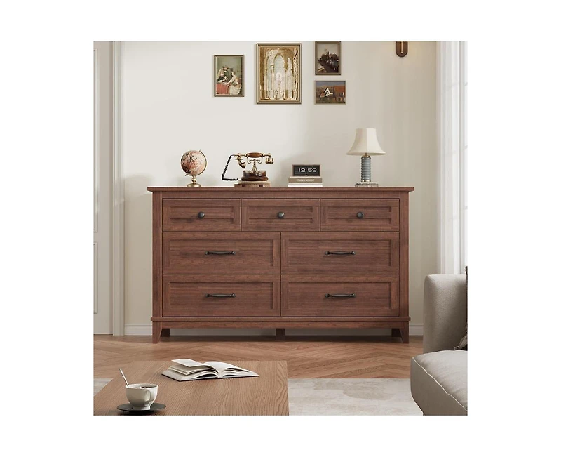 gaomon 54" Wide Storage Freestanding Drawer Dresser