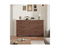 gaomon 54" Wide Storage Freestanding Drawer Dresser