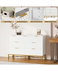 Gaomon 7 Drawer Dresser for Bedroom, Simply Modern Chest of Drawers Closet