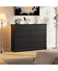 gaomon 8 Drawer Dresser for Bedroom, Wide Wooden Chest of Drawers with Top