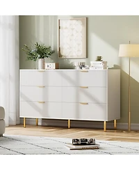 gaomon 6 Drawer Dresser for Bedroom, Large Chest of Drawers, Modern Wood Storage Organizer