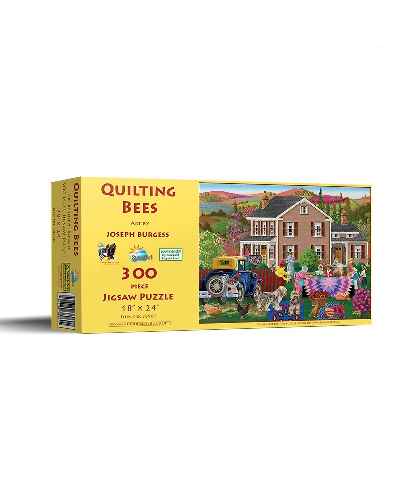 SunsOut Quilting Bees 300 piece Jigsaw Puzzle for Adults