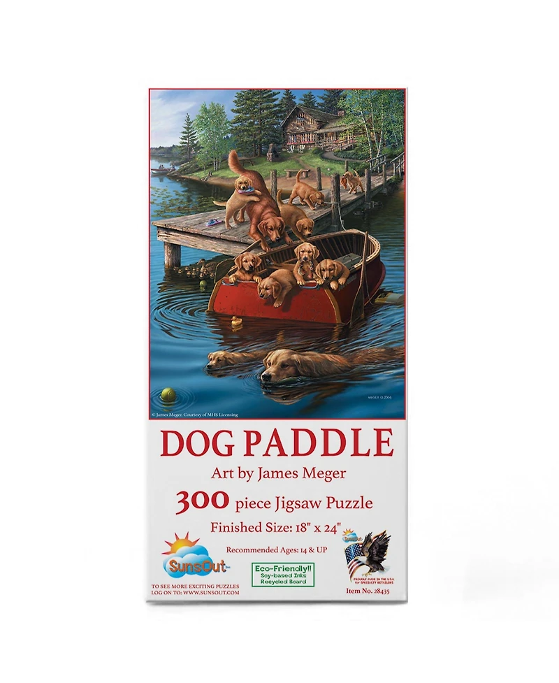 SunsOut Dog Paddle 300 piece Jigsaw Puzzle for Adults