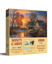 SunsOut Misty Cabin 1000 piece Jigsaw Puzzle for Adults