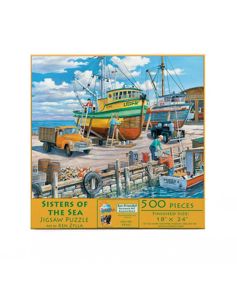 SunsOut Sisters of the Sea 500 piece Jigsaw Puzzle for Adults