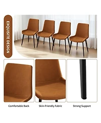 Streamdale Furniture Upholstered Faux Leather Dining Chairs (Set of 2)