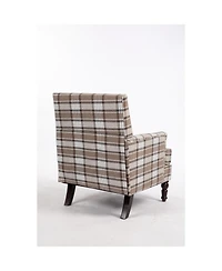 Streamdale Furniture Vintage Stripes Accent Chair with Nailhead