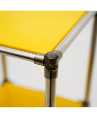 Streamdale Furniture Korean 4-Tier Stainless Steel Shelving Unit (49"H x 14.9"W)