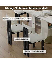 Streamdale Furniture Streamdale Modern Dining Set- Burnt Stone Table, Gold Base, 6 Velvet Chairs