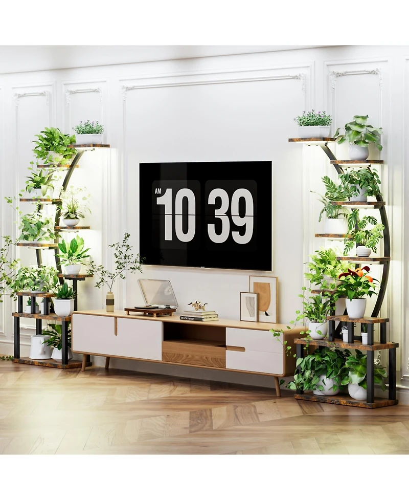 Streamdale Furniture 9-Tier Plant Stand with Grow Lights