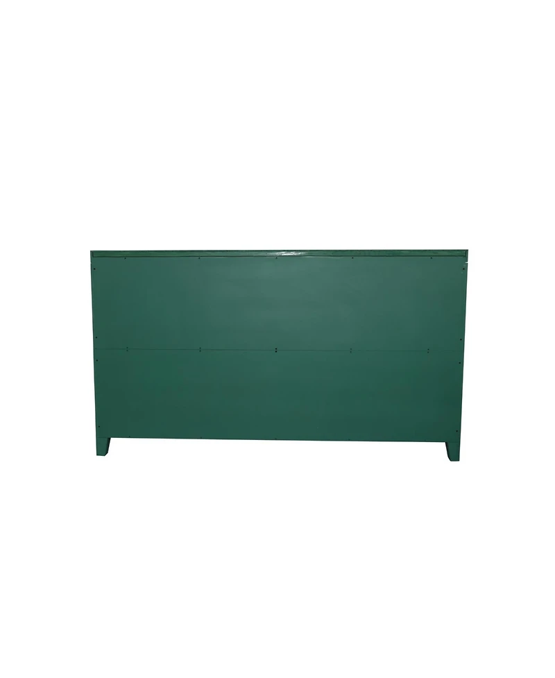 Streamdale Furniture 59" Green Accent Cabinet - Mid Century Modern Buffet/Console