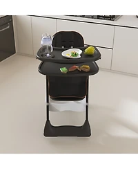 Streamdale Furniture Adjustable Baby High Chair - Portable Feeding Seat (Black)