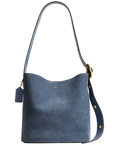 Coach Bleecker Medium Suede Bucket Bag