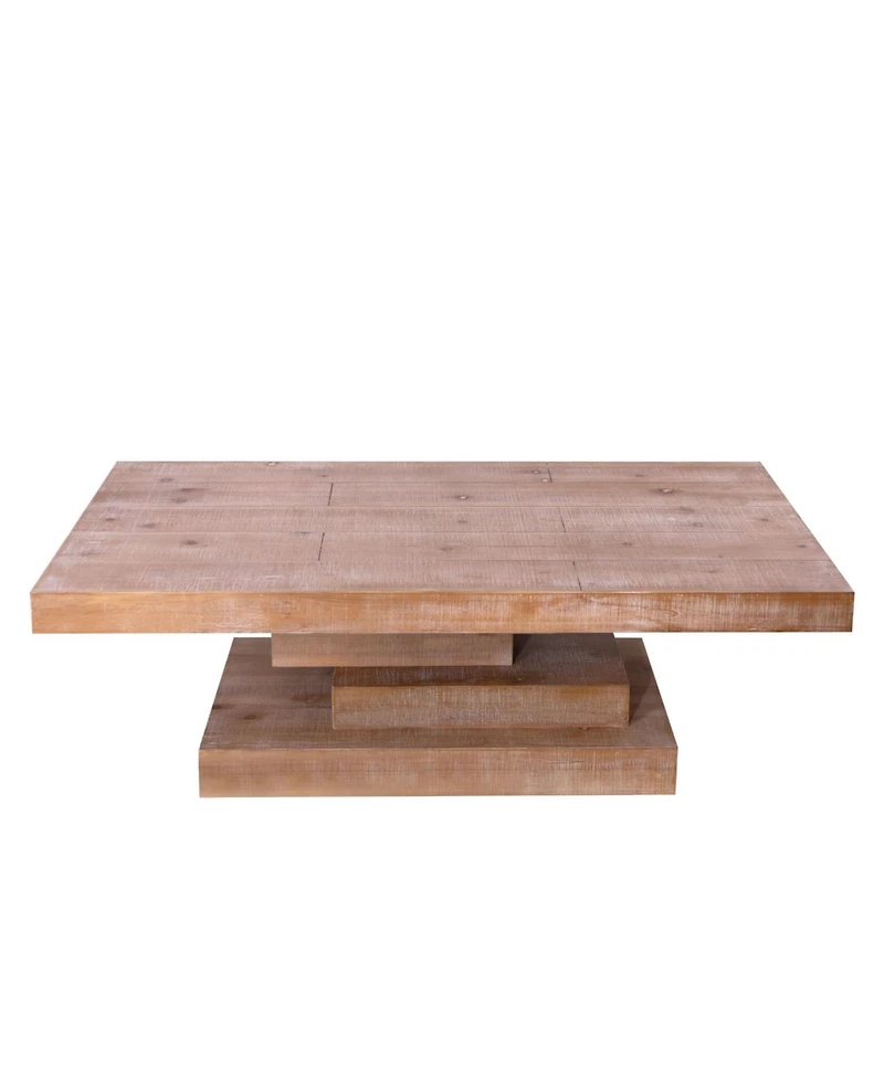 Streamdale Furniture Rustic Wood Coffee Table