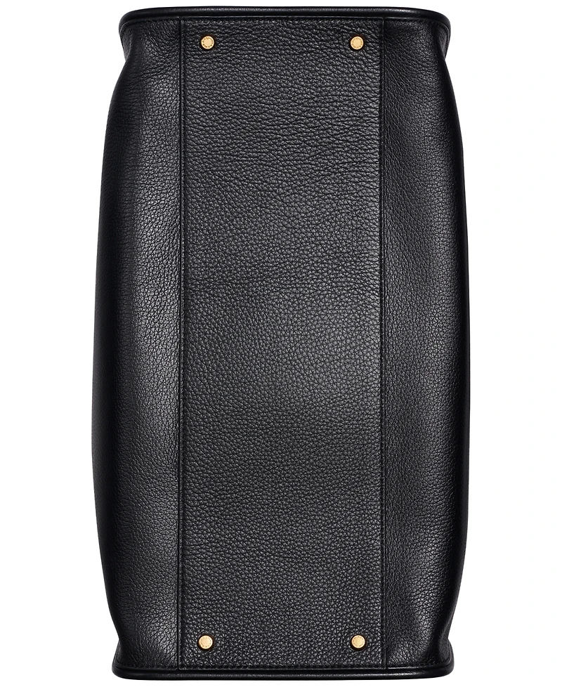 Donna Karan New York Satin Leather Medium Tote Bag