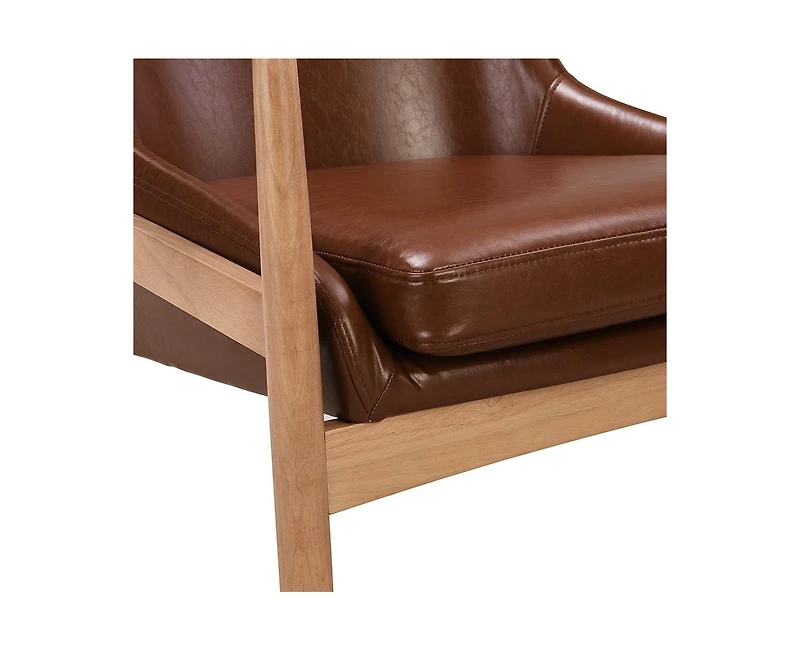 Streamdale Pu Leather Accent Chairs (Set of 2)