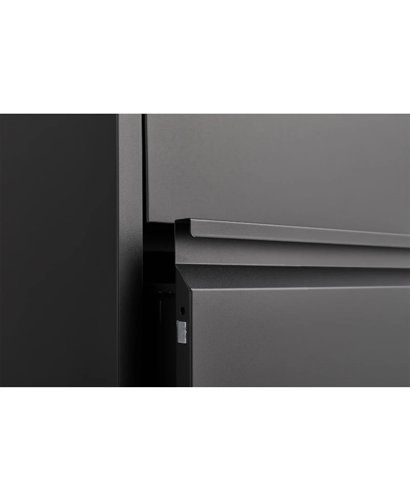 Streamdale Furniture Streamdale 3-Drawer Metal File Cabinet with Lock