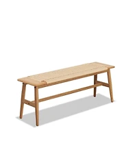 Streamdale Furniture Woven Oak Bench