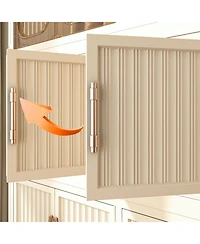 Streamdale Furniture Portable Wardrobe Closet Organizer - 9 Cubes & Rod White