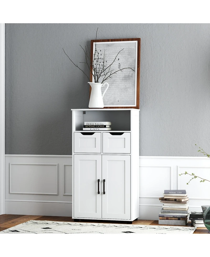 Streamdale Furniture Farmhouse Double-Door Storage Cabinet