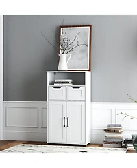 Streamdale Furniture Farmhouse Double-Door Storage Cabinet