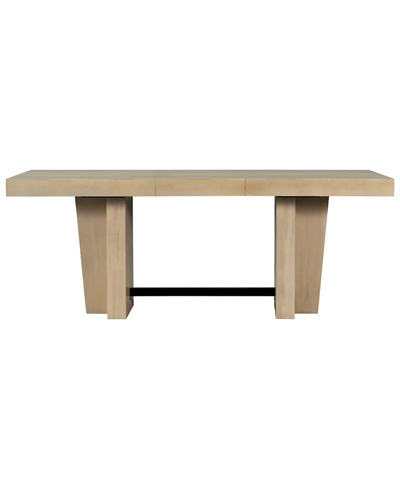 Streamdale Furniture Streamdale Farmhouse Extendable Dining Table Set with Bench & 4 Chairs