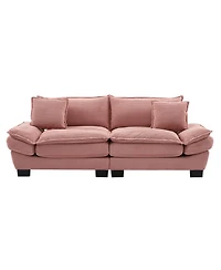 Streamdale Furniture Streamdale Corduroy Sofa Sleeper with Comfy Cushions