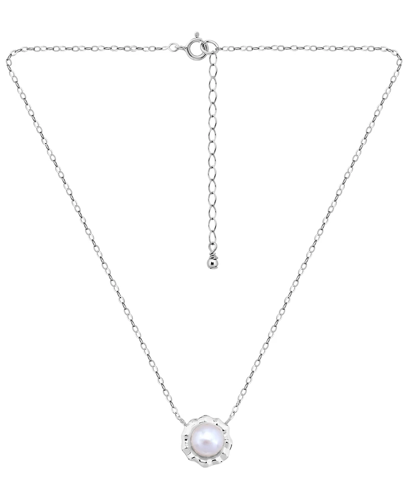 Giani Bernini Cultured Freshwater Pearl (7mm) Necklace, Macy's Exclusive