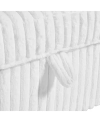 Streamdale Furniture Square Tufted Ottoman with Storage Box, Large