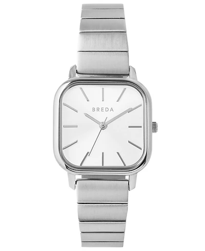 Breda Women's 'Esther' 1735c Silver Stainless Steel Bracelet Watch, 26mm