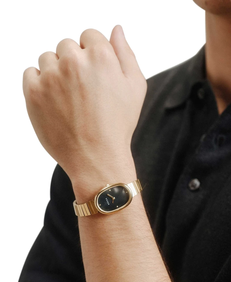 Breda Women's 'Jane' Gold Stainless Steel Bracelet Watch