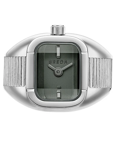 Breda Women's 'Nocturne' Silver Expandable Ring Watch, 16mm