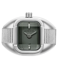 Breda Women's 'Nocturne' Silver Expandable Ring Watch, 16mm