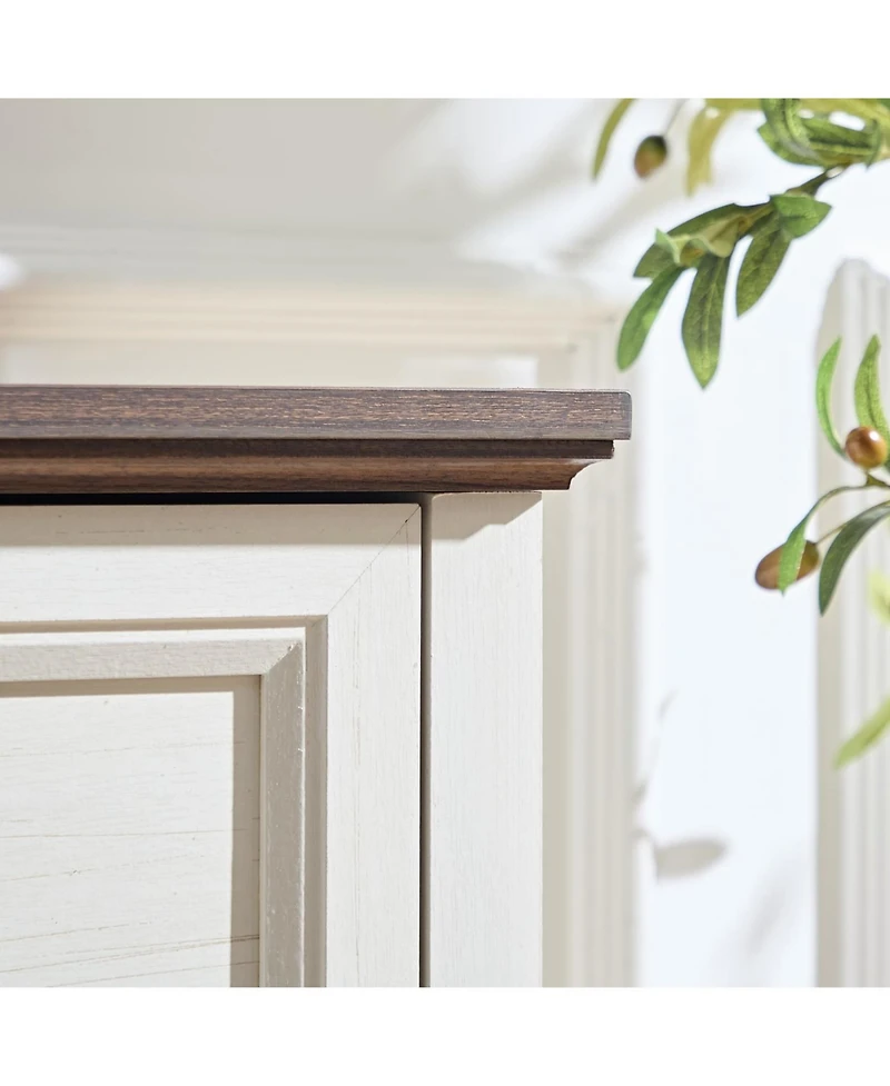 Streamdale Furniture Farmhouse 6-Drawer Chest with Rustic Storage