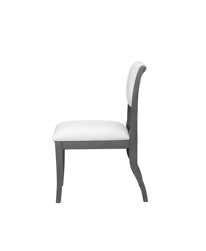 Streamdale Furniture Oak Gray Upholstered Dining Chairs (Set of 2)