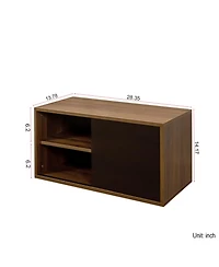 Streamdale Furniture + 24"x12"x30" + Engineered Wood + Stackable Mounted + Storage Cabinet