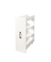 Streamdale Furniture 70.87" Display Cabinet, 4-Tier Pull-Out Shelf, 2 Glass Doors