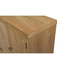 Streamdale 59" Brown Accent Cabinet - 4 Doors, Natural Wood Buffet/Media Console