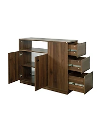 Streamdale Furniture Small Kitchen Sideboard with Glass Doors & Drawers