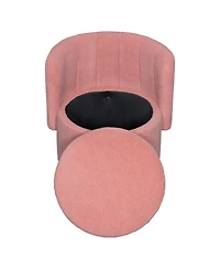 Streamdale Furniture Streamdale 360 Degree Swivel Back Sofa Chair With Storage Space, Suitable For Bedroom and Living Room