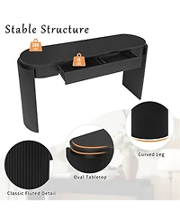 Streamdale Furniture Fluted Console Table with Drawers