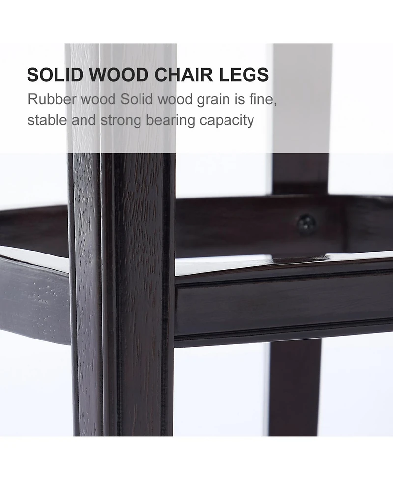 Streamdale Furniture Cow Leather & Wood Bar Stool - 29.5" Kitchen/Pub Height