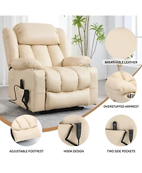 Streamdale Furniture 350 Lbs Power Lift Recliner w/ Massage & Heat