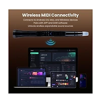 Hongge Electronic Wind Instrument with Wireless Midi and Portable Digital Saxophone Functions
