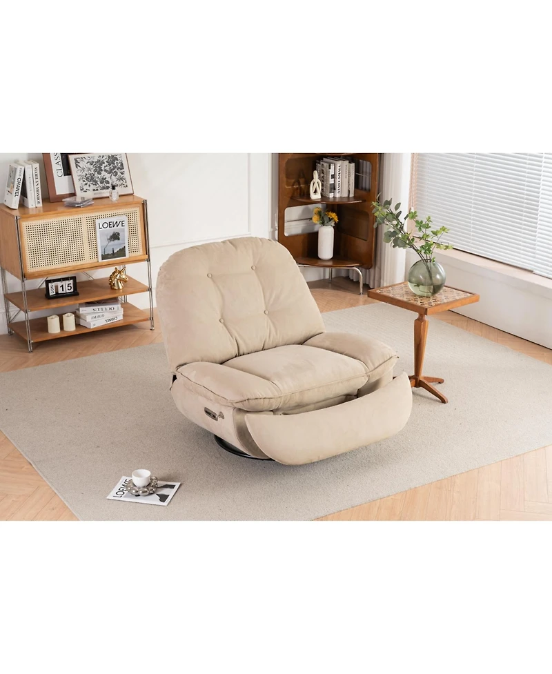 Streamdale Furniture Power Recliner Glider w/ Usb Charger & Bluetooth (Cd-8991