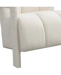 Streamdale Furniture Modern Armchair Set of 2, L-Arms, Polyester