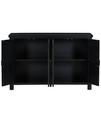 Streamdale Furniture 4-Door Sideboard with Adjustable Shelves and Retro Handles