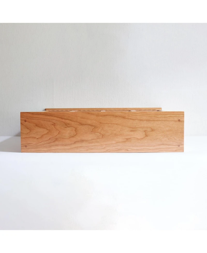 Streamdale Furniture Cherry Wood Storage Rack & Cup Holder