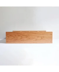 Streamdale Furniture Cherry Wood Storage Rack & Cup Holder